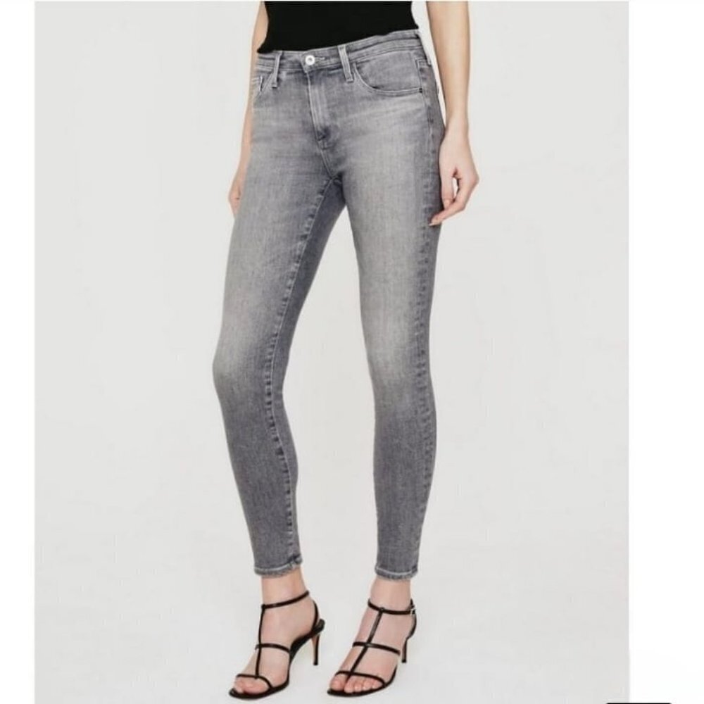 Adriano Goldschmied Gray Super Skinny Legging Ankle Jeans